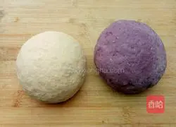Illustration of how to make two-color steamed buns 3