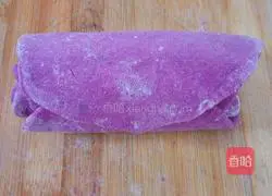 Illustration of how to make purple sweet potato and rose steamed buns 4