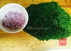 Illustration of how to make fennel dumplings 5