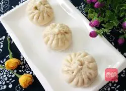 Illustration of how to make cabbage and meat buns 11