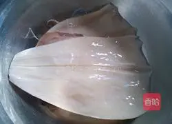 Illustration of how to make squid steamed meatloaf 2