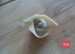 Illustration of how to make beef wontons 8