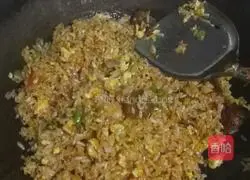 Illustration of how to make delicious beef meatballs and egg fried rice 6