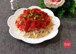 Illustration of how to make tomato noodles 6