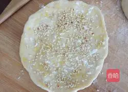 Illustration of how to make milky sesame hand-shredded pancakes 7