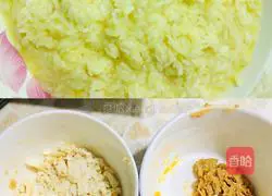 Illustration of how to make salted duck egg and meat floss fried rice 3