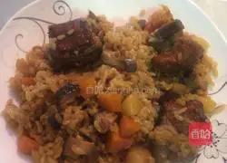 Illustration of how to make braised pork ribs with rice 12