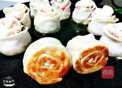 Illustration of how to make rose dumplings 11