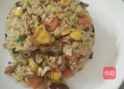 Colorful Fried Rice Recipe Illustration 11