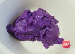 Purple potato cake (honey bean) recipe illustration 1