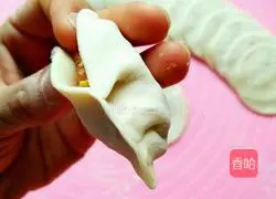Illustration of how to make carrot and fungus lean meat dumplings 15