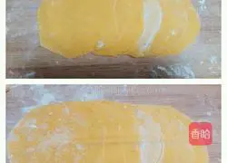 Illustration of how to make pumpkin version of rose steamed buns 5