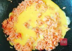 Illustration of how to make sunset fried rice 12