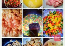 Illustration of how to make fried rice with mixed vegetables 9