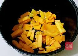 Illustration of how to make fried sesame pumpkin cake 2