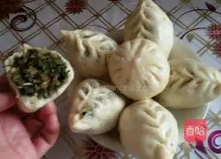 Illustration of how to make wild vegetable buns (white wormwood) 18