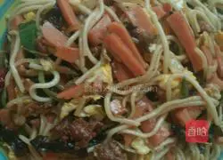 Illustration of how to make fried noodles 5