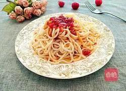 Tomato Illustration of how to make noodles with juice 1