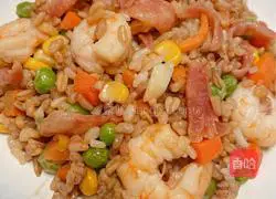 Illustration of how to make fried rice with vegetables and grains 9