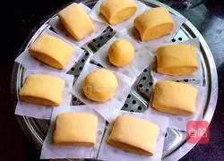 Illustration of how to make pumpkin steamed buns 8