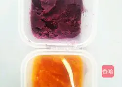 Purple sweet potato and pumpkin colored noodles (10-month-old baby complementary food) recipe illustration 3