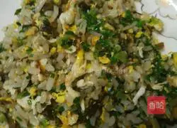 Illustration of how to make fried rice with vegetables and eggs 8