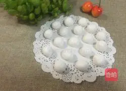 Illustration of making homemade stuffed glutinous rice balls 8