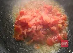 Illustration of how to make tomato and egg fried rice 6