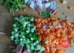 Secret recipe Illustration of how to make fried rice 2