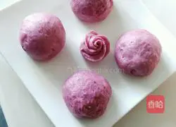 Illustration of how to make purple sweet potato buns 5