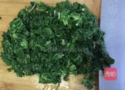 Illustration of how to make shepherd's purse egg pancake 5