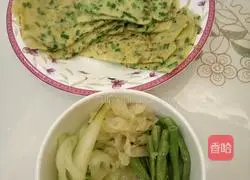 Leek Egg Pancake Illustration of how to do it 8