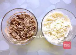 Illustration of making knife-cut milky two-color steamed buns 4