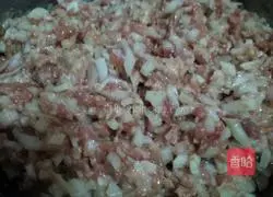 Illustration of how to make pork and onion dumplings 14 