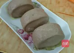 Illustration of how to make red bean paste steamed buns 5