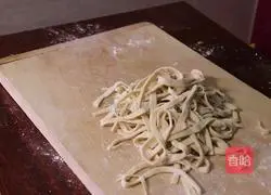 Illustration of homemade hand-made noodles 4