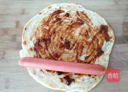 Illustration of how to make hand pancake rolls 16