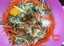 Leftover rice Illustration of how to make cakes 5