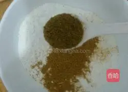 Illustration of making black sesame pancakes 3