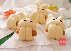 Illustration of how to make cute rabbit steamed buns 16