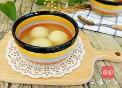 Illustration of how to make glutinous rice balls stuffed with sweet potato and bean paste 9