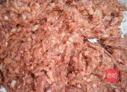 Illustration of making dumplings stuffed with pickled mustard and pork stuffing 2