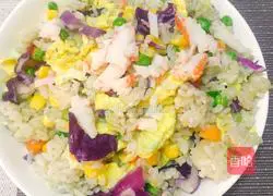 Colorful Illustration of how to make fried rice 5