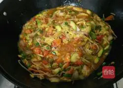 Illustration of how to make fried noodles 17