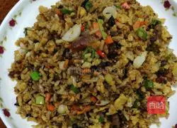 Illustration of curry beef sauce and egg fried rice 12