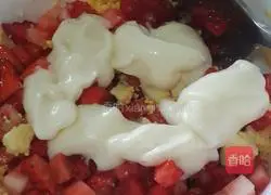 Strawberry and egg sandwich Practice illustration 5