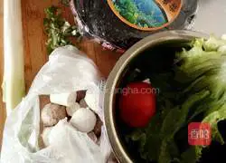 Illustration of how to make soup noodles 1