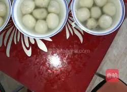 Illustration of homemade glutinous rice balls 8