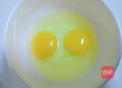 Illustration of how to make ham and egg pancakes 3