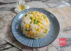 Illustration of how to make egg fried rice 1